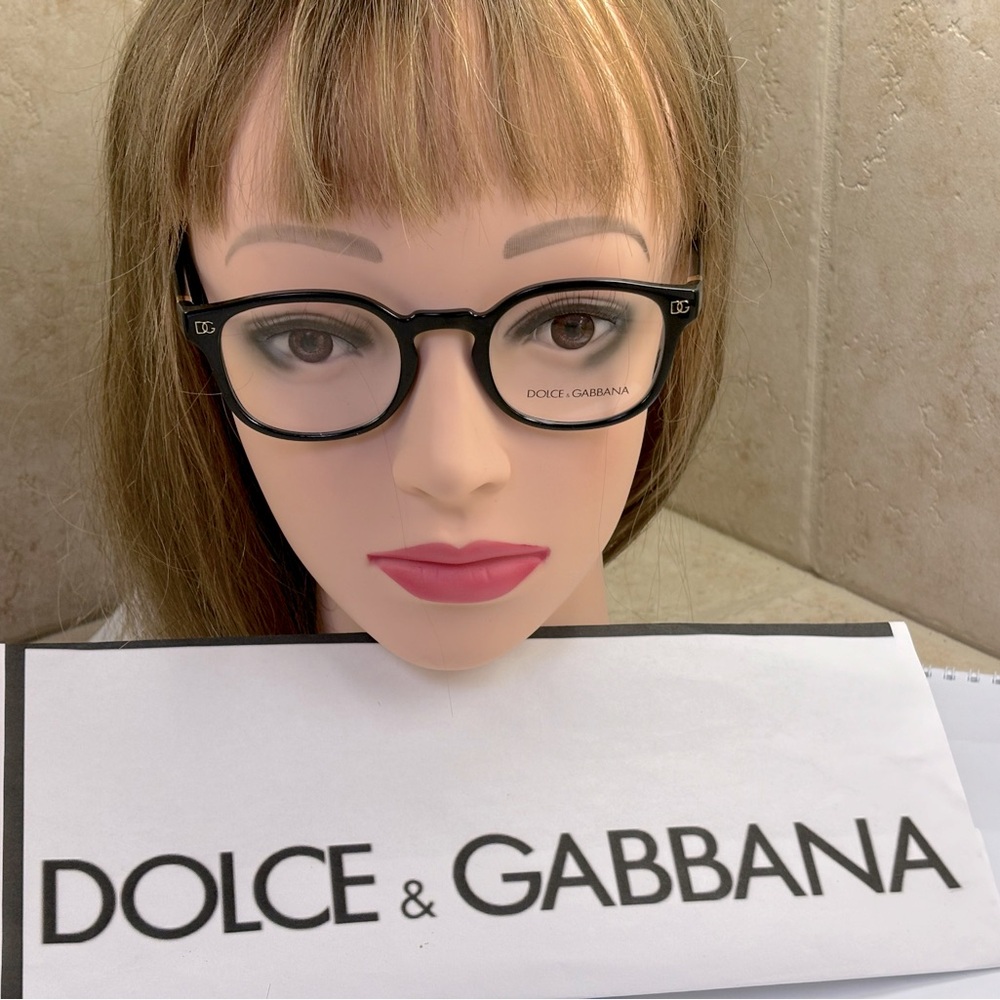 New Dolce and Gabbana DG5057 501 Black Prescription Eyeglasses